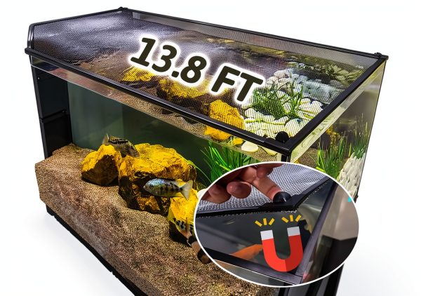 FUYITE Magnetic Aquarium Cover PVC Strip Anti Jumping Design-0