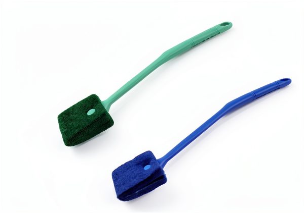 Humyeam Aquarium Algae Scraper Sponge Brush Non-slip Handle-4