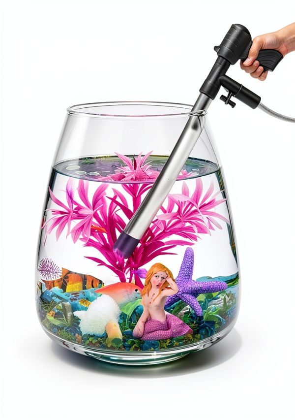 QZQ Aquarium Gravel Cleaner Manual Siphon Fish Tank-5