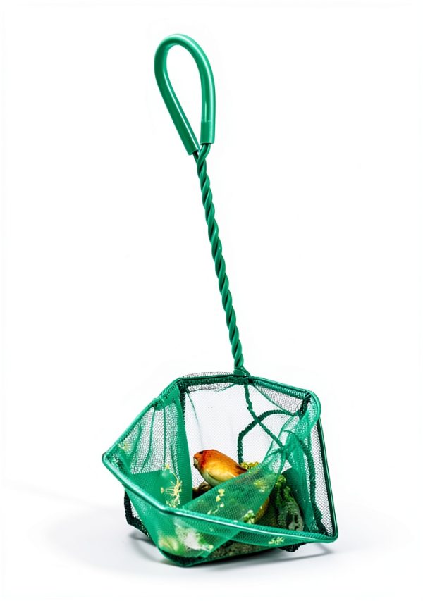 Aquarium Net DSSPORT Green Plastic Metal Compact Fishing-3