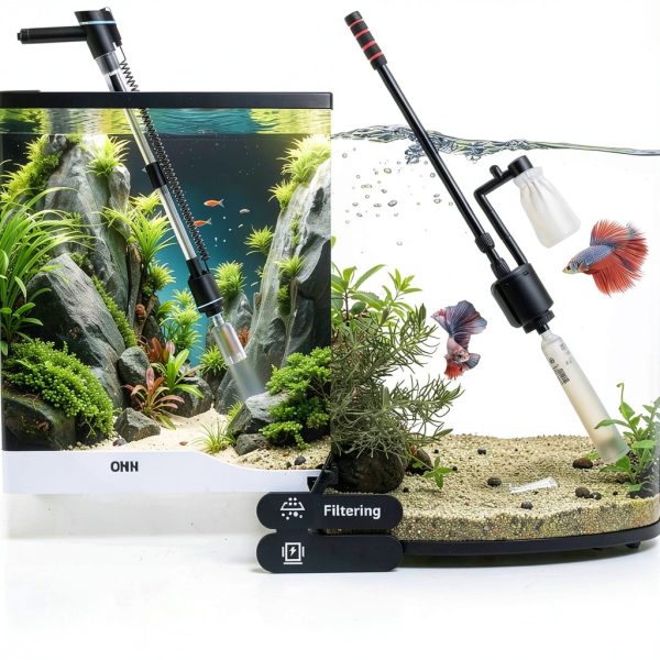 BOSTANA Aquarium Gravel Cleaner Electric Vacuum Water-6