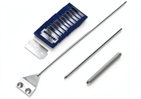 QYONLINE Aquarium Scraper Stainless Steel Extendable Handle-0