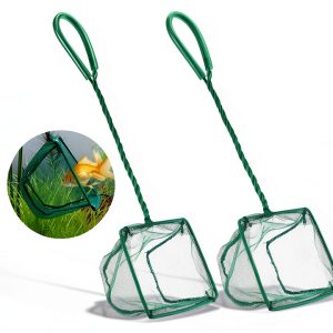 Aquarium Net DSSPORT Green Plastic Metal Compact Fishing-0