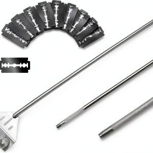 JMK Stainless Steel Algae Scraper Glass Aquarium Cleaner-0