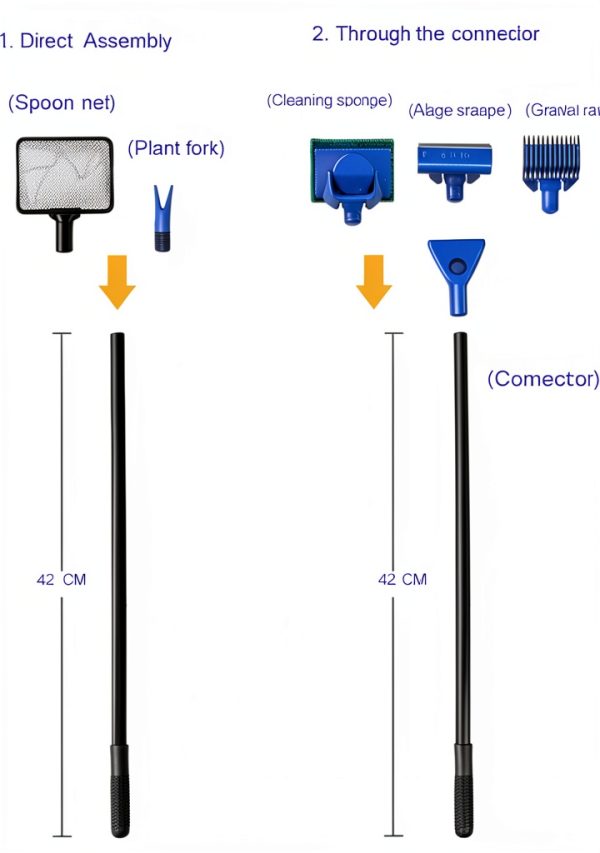 Cool Cool Shop Aquarium Cleaning Kit Durable 5 in 1 Tools-6