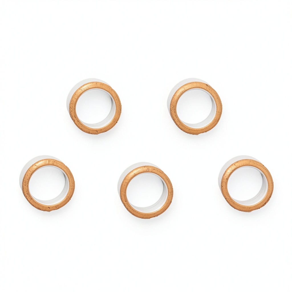 'Copper Gasket installed on Conflat flange in a vacuum system'