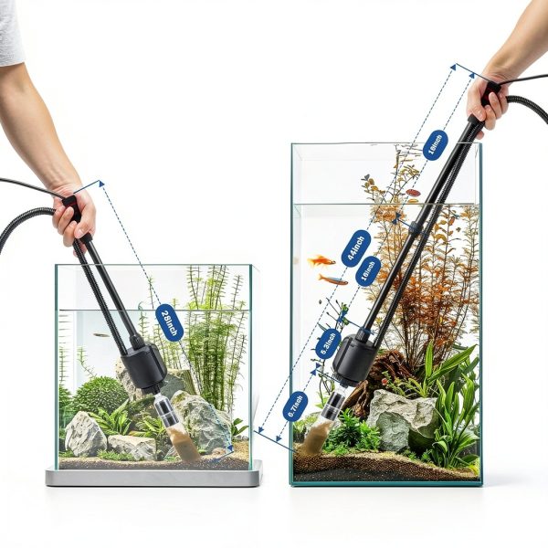 AQQA Aquarium Gravel Cleaner Electric Water Changer Fish-5