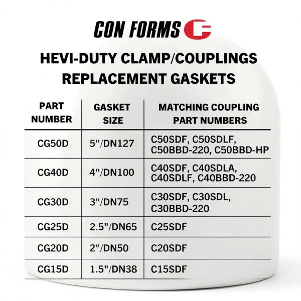 Con Forms Gasket 2 ID Hevi Duty High Pressure Rubber-3