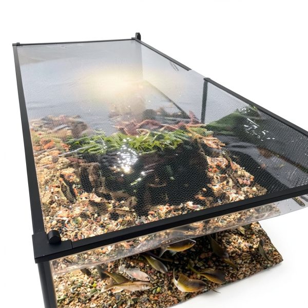 FUYITE Magnetic Aquarium Cover PVC Strip Anti Jumping Design-5