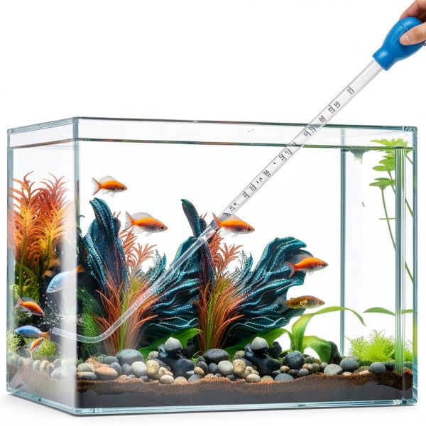 Depeew Aquarium Feeder Cleaner L-Shaped Durable Acrylic-1