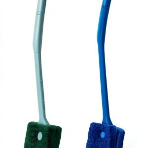 Humyeam Aquarium Algae Scraper Sponge Brush Non-slip Handle-0
