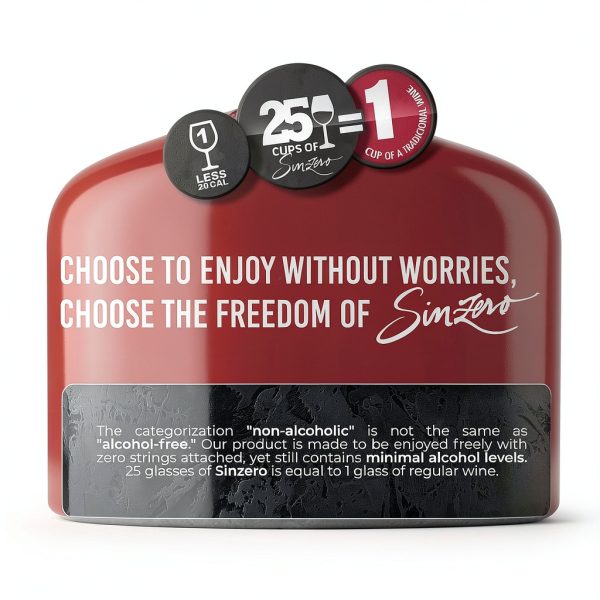 Non Alcoholic Cabernet SinZero Wine 25.4oz-4