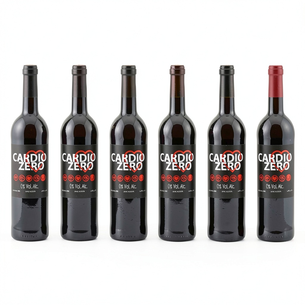 Élivo non‑alcoholic red wine served with cheese platter