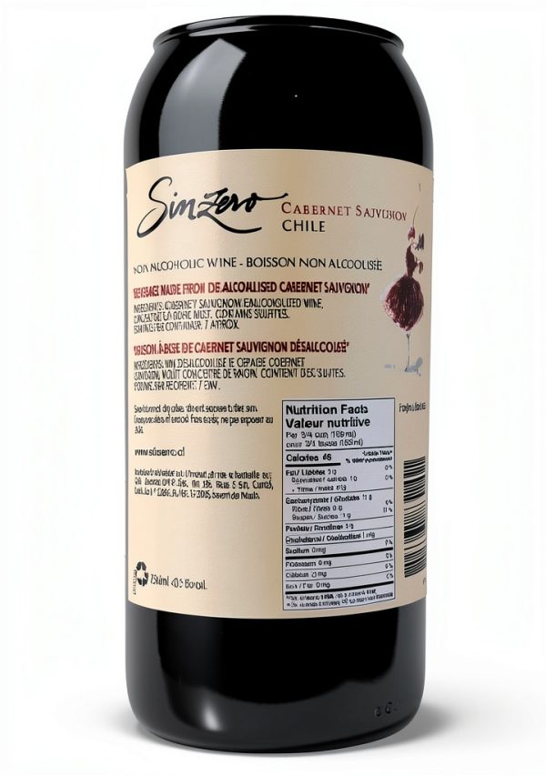 Non Alcoholic Cabernet SinZero Wine 25.4oz-1