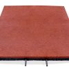 Interlocked Outdoor Rubber Tiles RevTime Easy DIY 20x20x1 Red Pack of-1
