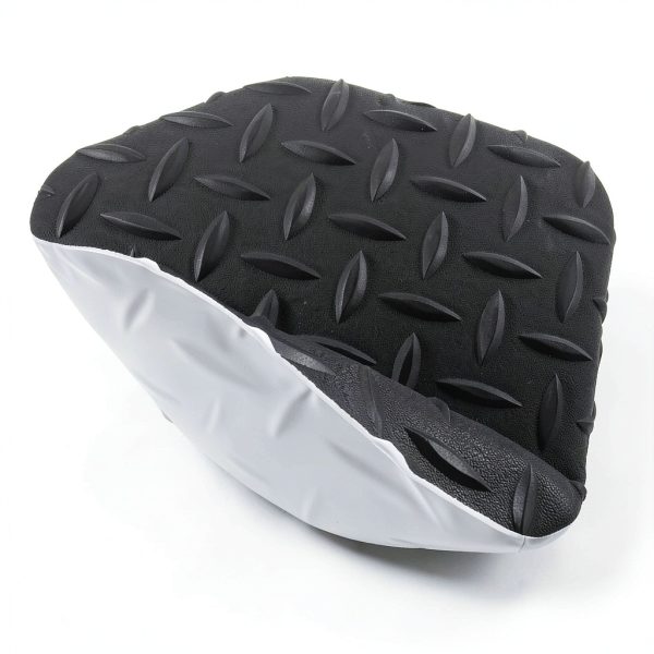 Garage Floor Mat KUJIBGY 16.4x3.2FT Diamond Plate Roll Black-2