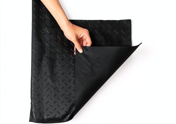 Garage Floor Mat ISXACFF 4x10 ft Thickened Diamond Plate PVC Duty-8