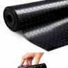 Rubber Garage Floor Mat tonchean 16.4ft x3.3ft Black NonSlip 3mm Thick-2