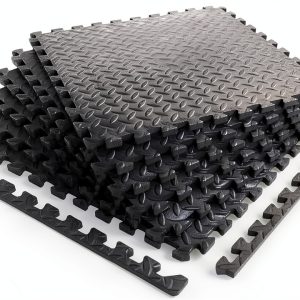 Norsk Foam Floor Gym Mats 0.47" Thick Grey 24x24 6-Pack Tiles-0