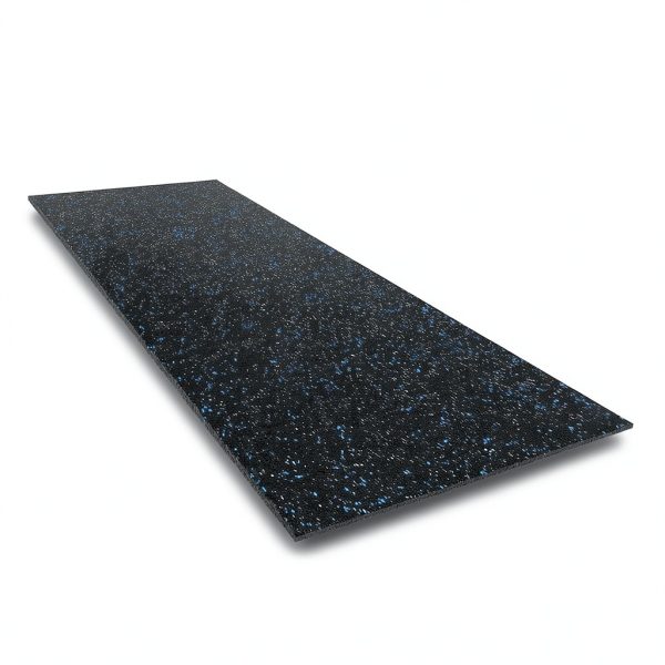 Rubber Flooring IncStores 1/4" Tough Roll Blue/Gray 4x10 ft Gym Mat-2