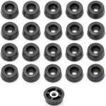 Rubber Feet Rubberfeet US Small Round Rubber Flooring 20 Pack-0