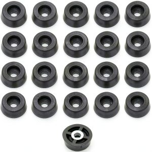 Rubber Feet Rubberfeet US Small Round Rubber Flooring 20 Pack-0