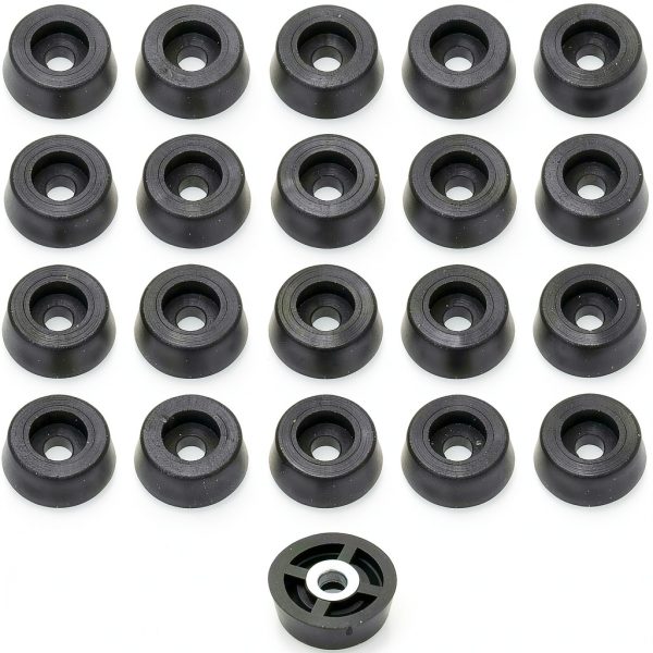 Rubber Feet Rubberfeet US Small Round Rubber Flooring 20 Pack-0