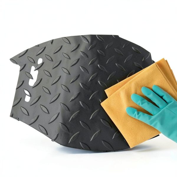 Garage Floor Mat ISXACFF 4x10 ft Thickened Diamond Plate PVC Duty-3