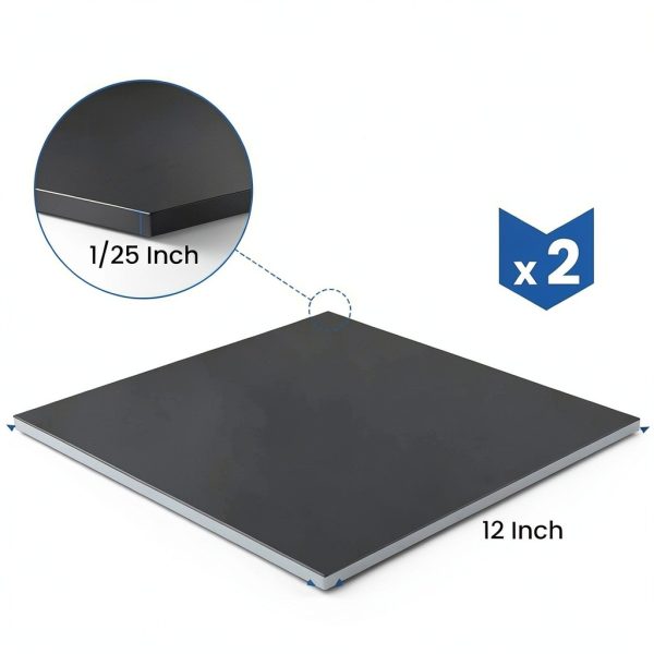 Silicone Rubber Sheet 2 Pack 12" Inch 55A HeatResist Gasket MILYARD-1
