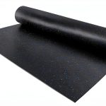 Rubber Flooring IncStores 1/4" Tough Roll Blue/Gray 4x10 ft Gym Mat-0