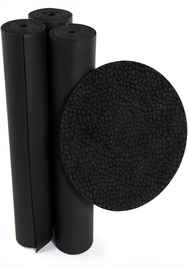 Rubber-Cal Tuff-N-Lastic Flooring Runners Black 1/8-Inch 4ft-0