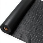 Garage Floor Mat ISXACFF 4x10 ft Thickened Diamond Plate PVC Duty-0