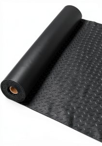 Garage Floor Mat ISXACFF 4x10 ft Thickened Diamond Plate PVC Duty-0