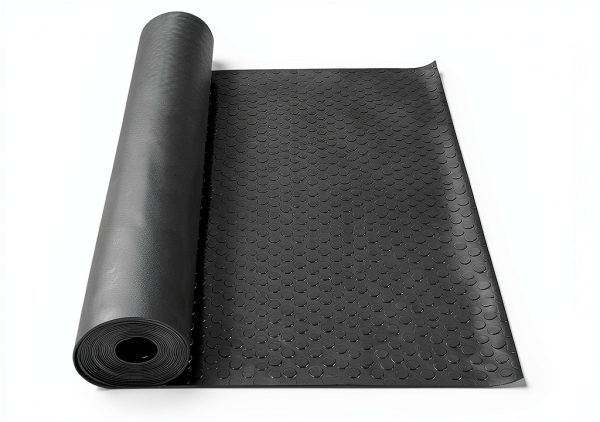 Rubber Garage Floor Mat tonchean 16.4ft x3.3ft Black NonSlip 3mm Thick-1