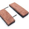 Interlocked Outdoor Rubber Tiles RevTime Easy DIY 20x20x1 Red Pack of-0