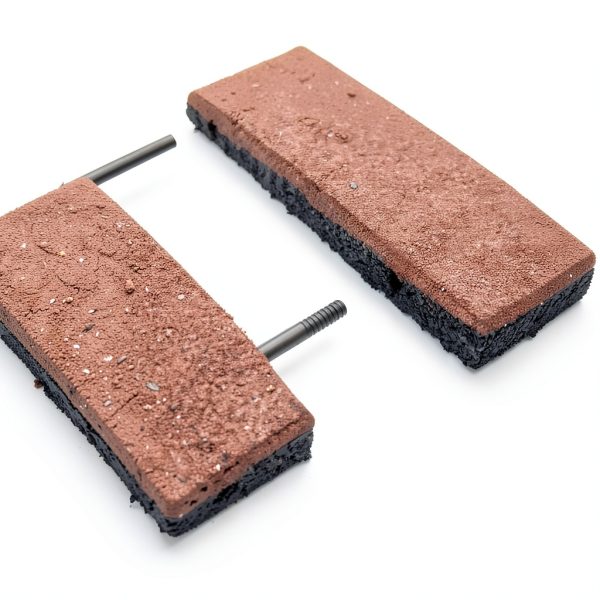 Interlocked Outdoor Rubber Tiles RevTime Easy DIY 20x20x1 Red Pack of-0