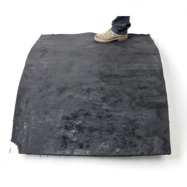 Rubber-Cal Tuff-N-Lastic Flooring Runners Black 1/8-Inch 4ft-7