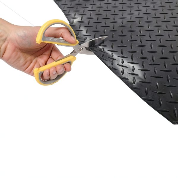Garage Floor Mat ISXACFF 4x10 ft Thickened Diamond Plate PVC Duty-2