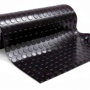Rubber Garage Floor Mat tonchean 16.4ft x3.3ft Black NonSlip 3mm Thick-0