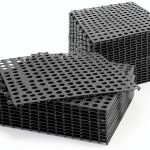 12" x 12" Interlocking Rubber Tiles by Lamzele - Grey Non Slip Mat-0