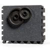 American Floor Mats Fit-Lock 3/8" Rubber Tile 10% Grey Center-0