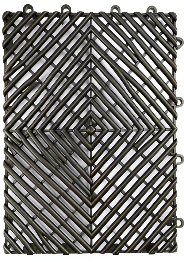 Big Floors RaceDeck Garage Flooring Tiles Black 48 Pack 12x12-0