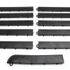 Big Floors Male Transition Edge Kit 11‑Piece Durable Garage Edge Black-0