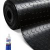3mm Coin-Grip Rubber Flooring Roll ZOLEAD Heavy‑Duty Waterproof 4x8 ft-0