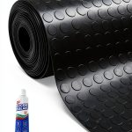 3mm Coin-Grip Rubber Flooring Roll ZOLEAD Heavy‑Duty Waterproof 4x8 ft-0