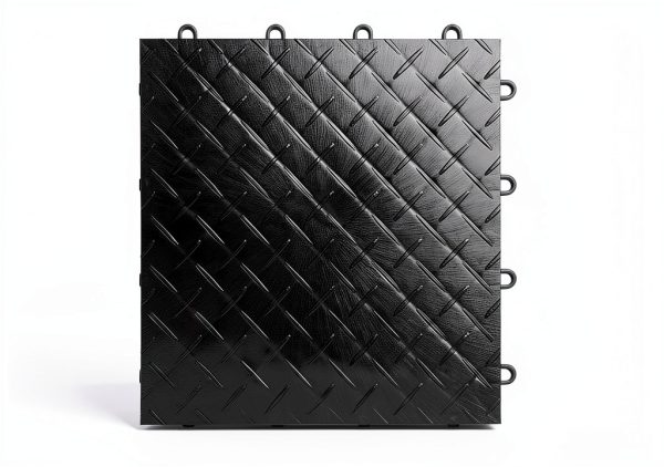 Big Floors RaceDeck Diamond Plate Garage Flooring Tile Black 48 Pack-7