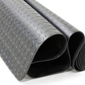 Heavy Duty Coin Grip Rubber Flooring Roll 4x10 ft ZERITO Anti Slip Mat-0