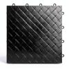 Big Floors RaceDeck Diamond Plate Garage Flooring Tile Black 48 Pack-0
